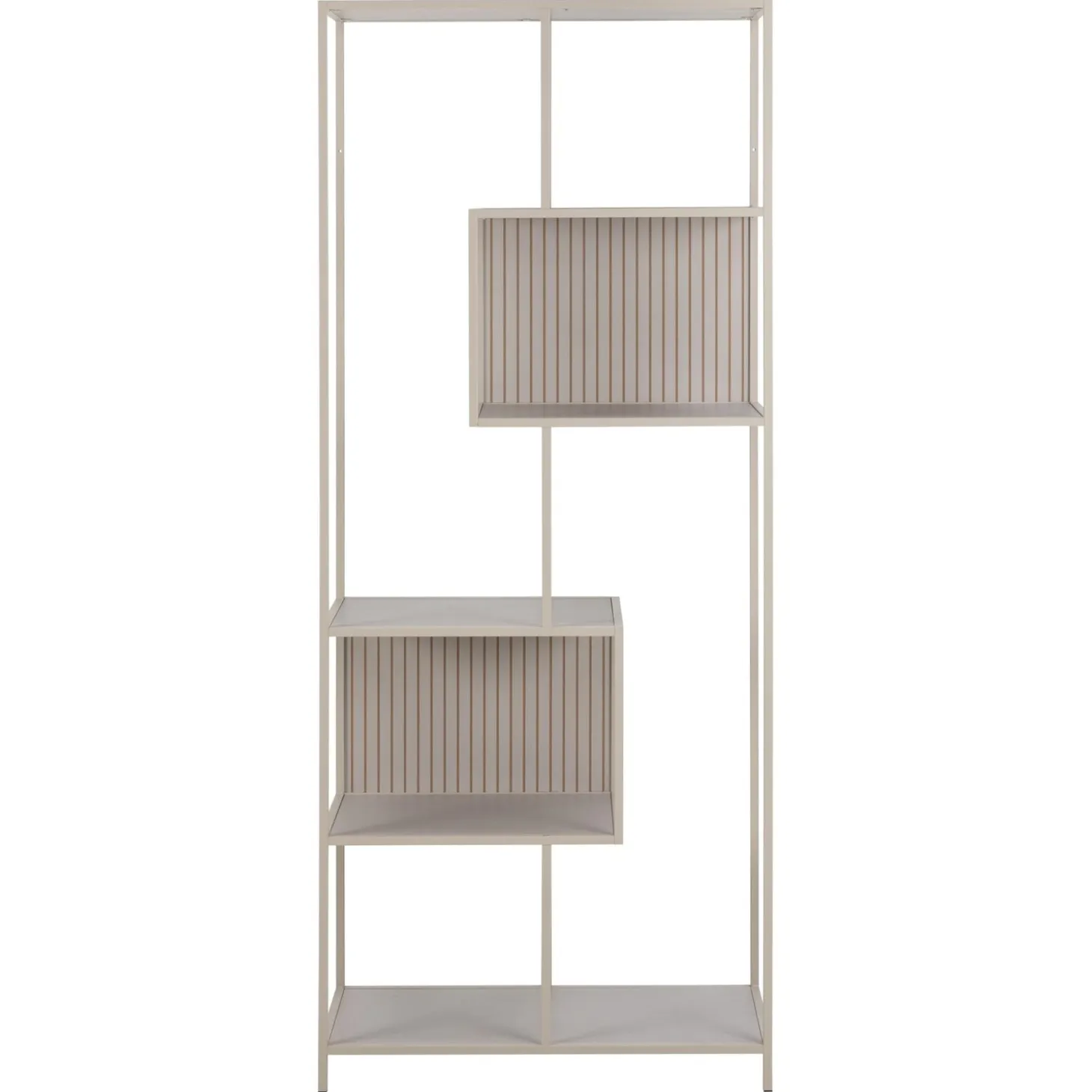 Notting Hill Bokhylla med baksida 185x77x35 cm Grå