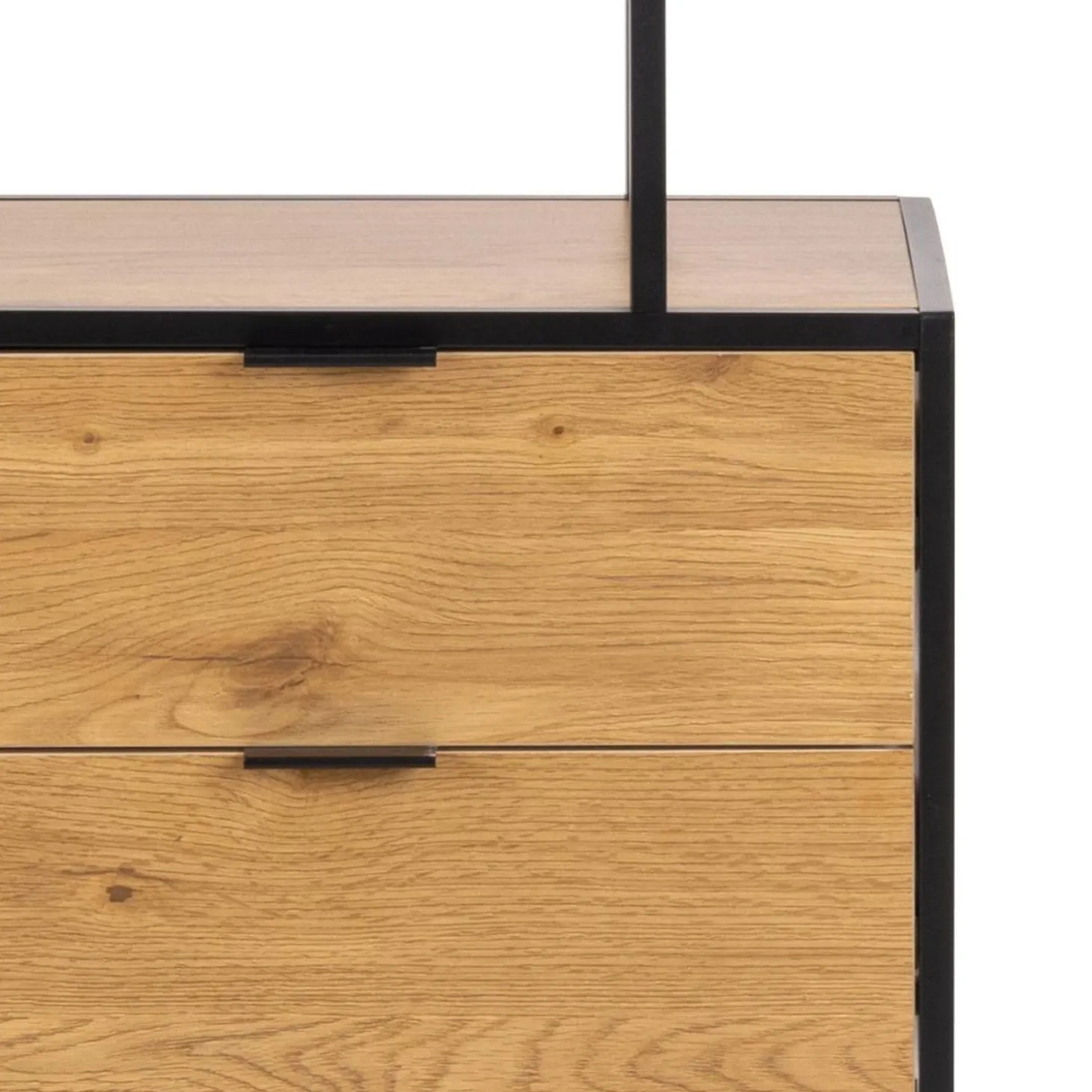 Notting Hill Bokhylla med 2 Lådor 185x77x35 cm Ek