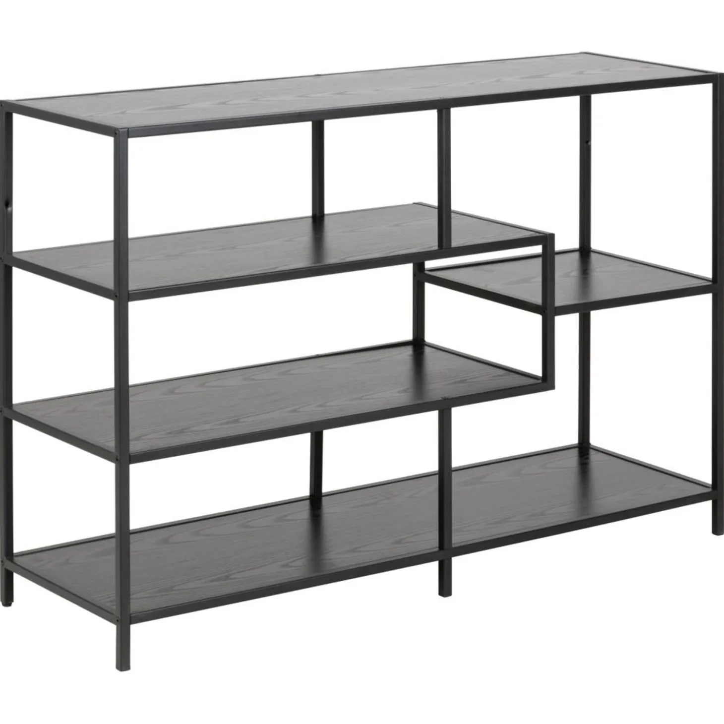 Notting Hill Bokhylla 78x114x35 cm Svart Ask