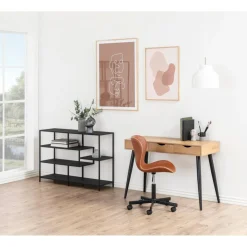 Notting Hill Bokhylla 78x114x35 cm Svart Ask