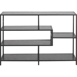 Notting Hill Bokhylla 78x114x35 cm Svart Ask