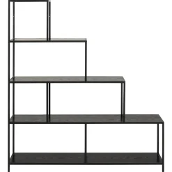 Notting Hill Bokhylla 150x135x35 cm Svart Ask