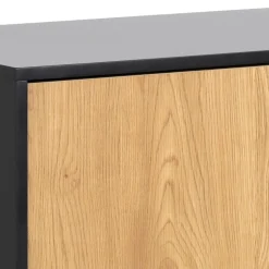 Notting Hill Sideboard 3 lådor 120x40x82 cm Svart/Ek