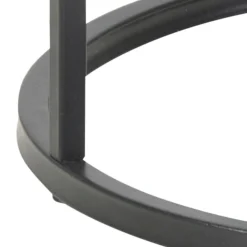 Notting Hill Sidobord Rund 40 cm Svart Ask