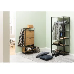 Notting Hill Skoskåp 129x56x30 cm Ek