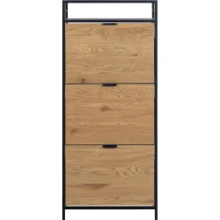 Notting Hill Skoskåp 129x56x30 cm Ek