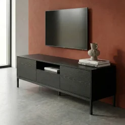 Notting Hill TV-bänk 140x40 cm Svart Ask