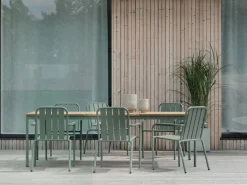 Nox Bord 240x90 cm Grön / Teak