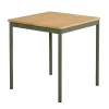 Nox Cafébord Nordic Green/Bambu, 69x69 cm