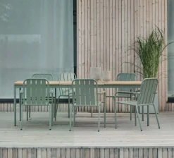 Nox Matgrupp 240x90 cm ink 6st Innes Karmstolar Dusty Green