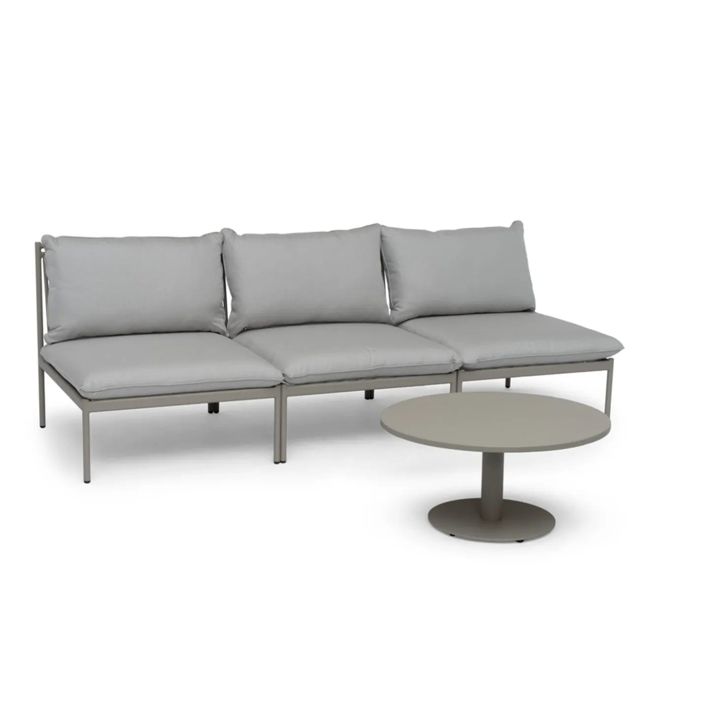 Näsby Utesoffbord Ø80 cm Sand