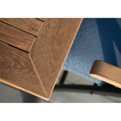 Nydala Utebord 96x150/200 cm Svart/Teak