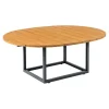 Olive Soffbord 110x80 cm Antracit/Bambu