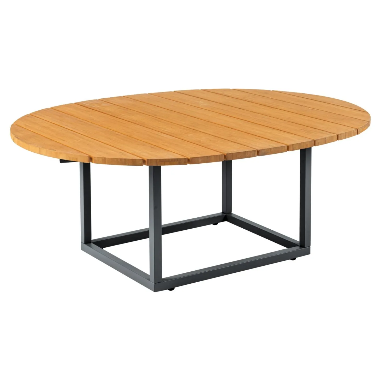 Olive Soffbord 110x80 cm Antracit/Bambu