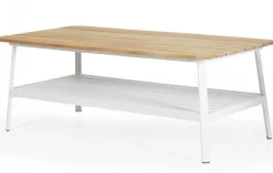 Olivet Soffbord 150x75 cm Vit/Teak