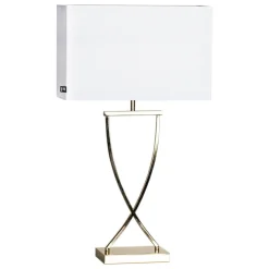 Omega Bordslampa 69 cm Mässing/Vit