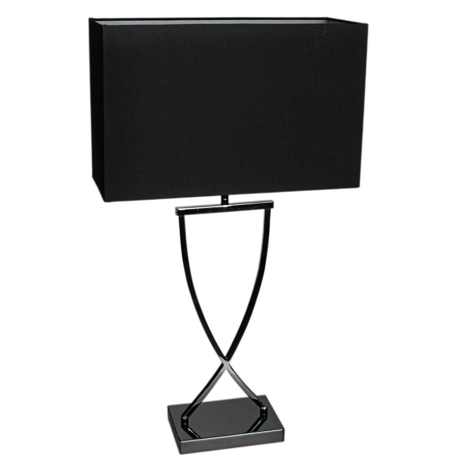 Omega Bordslampa 69 cm Svartkrom/Svart