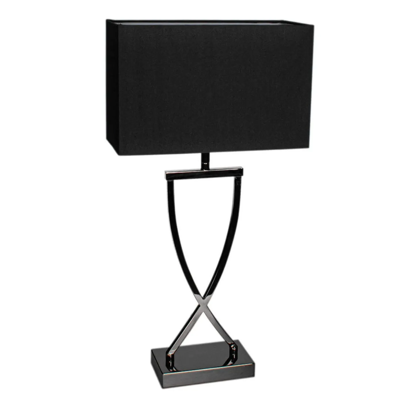 Omega Bordslampa 52 cm Svartkrom/Svart