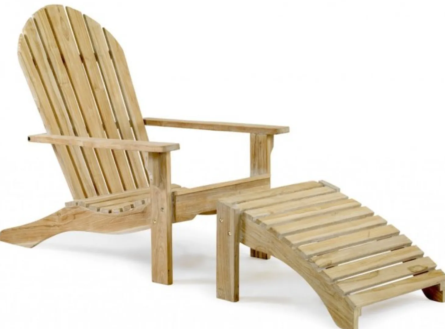 Opal Däckstol Vitblästrad Teak