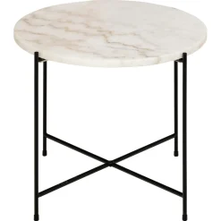 Opera Sidobord 52 cm Vit marmor