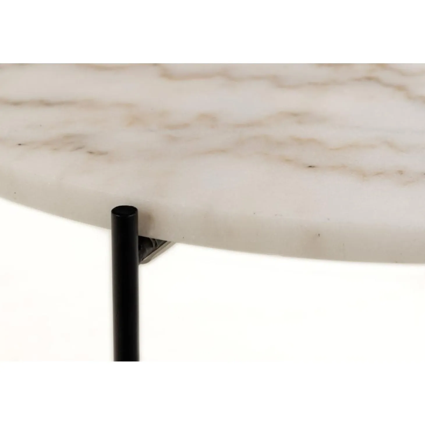 Opera Sidobord 52 cm Vit marmor