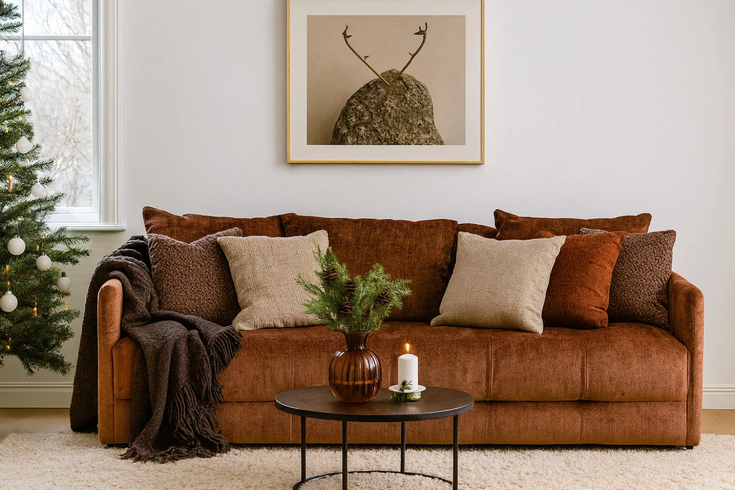 Ossian 3-sits Bäddsoffa Perfect Harmony Terra
