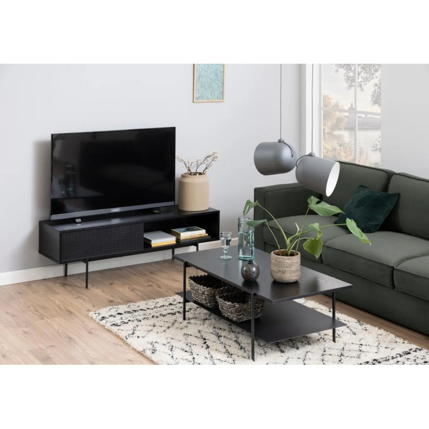 Paddington Soffbord 115x60 cm Svart