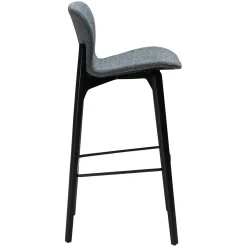 Paragon Barstol Pebble Grey Bouclé, Black 75 cm