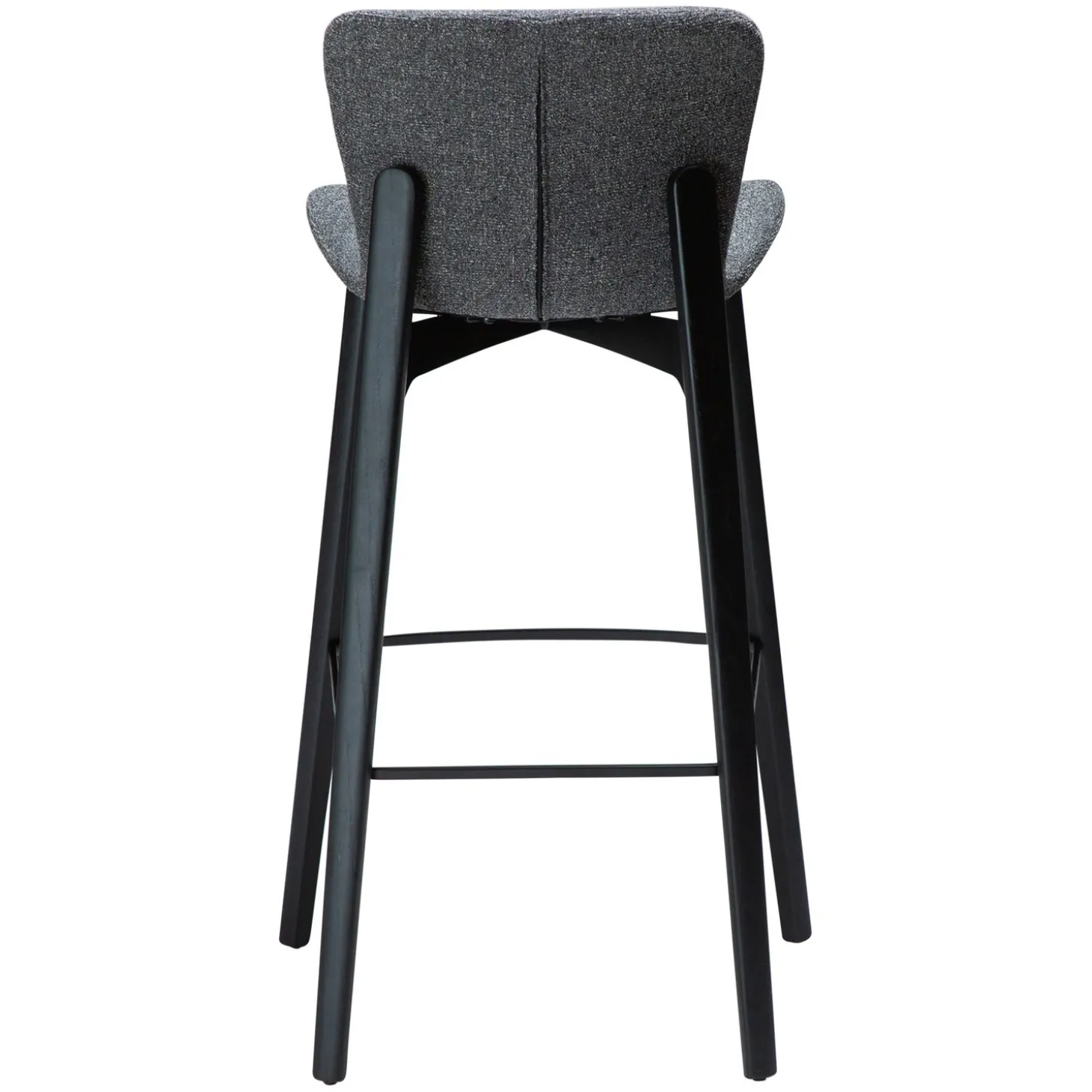 Paragon Barstol Pebble Grey Bouclé, Black 75 cm