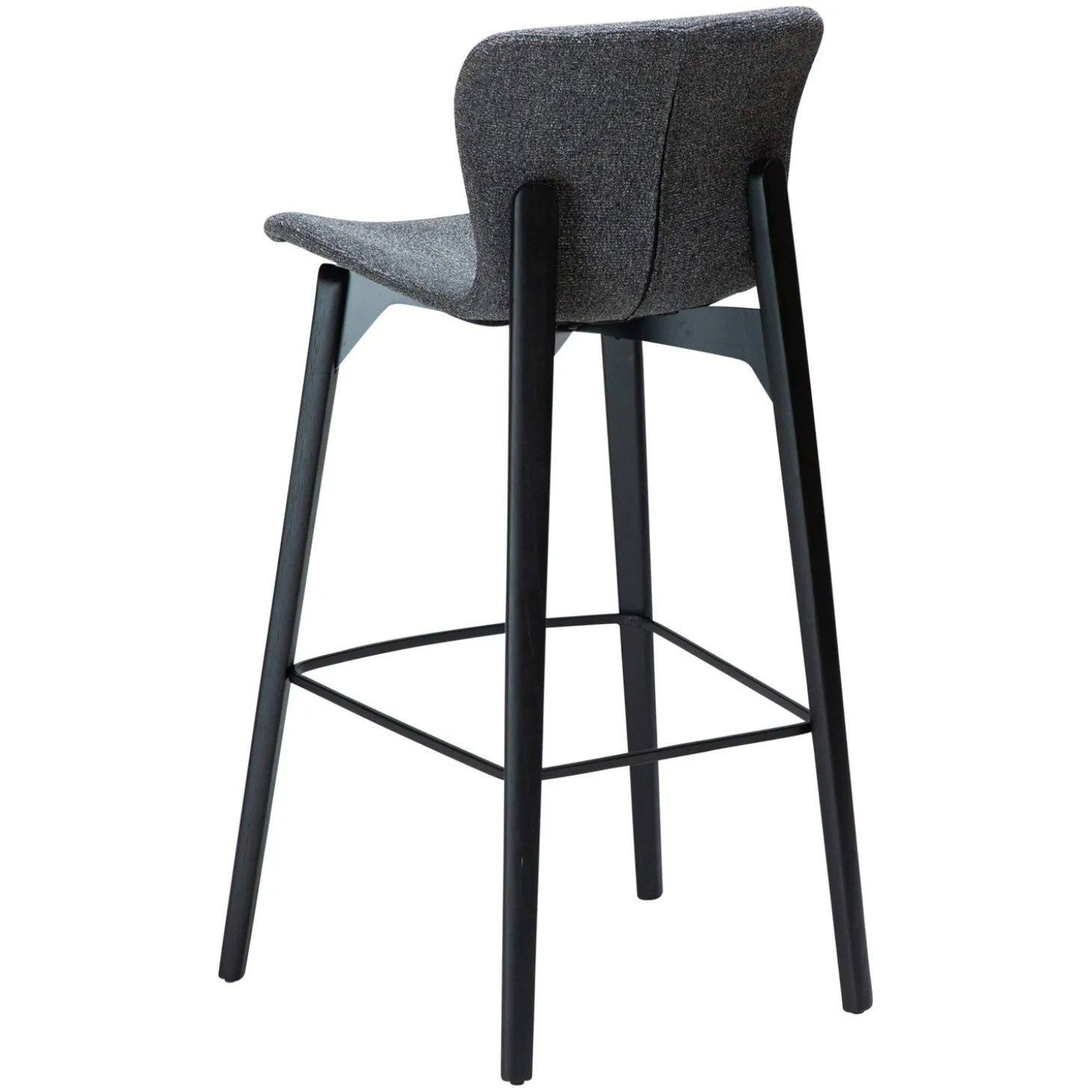 Paragon Barstol Pebble Grey Bouclé, Black 75 cm