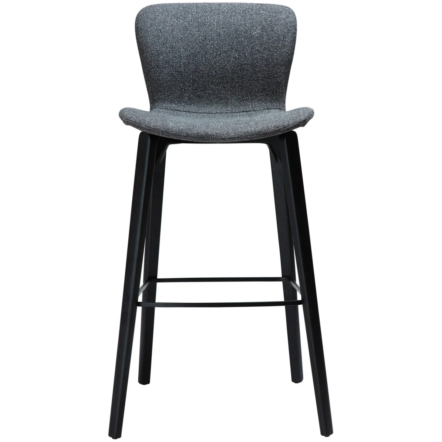 Paragon Barstol Pebble Grey Bouclé, Black 75 cm