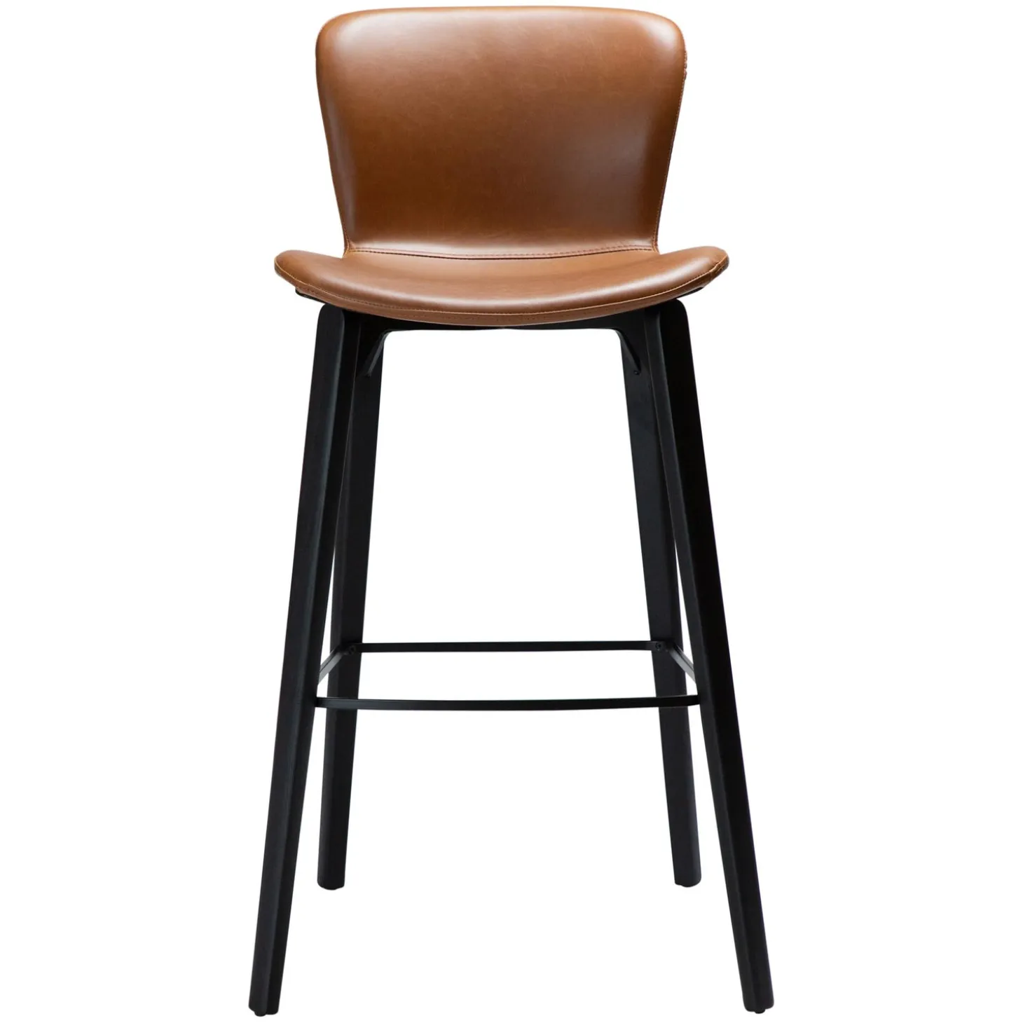 Paragon Barstol Vintage Light Brown Art.Leather, Black 75 cm