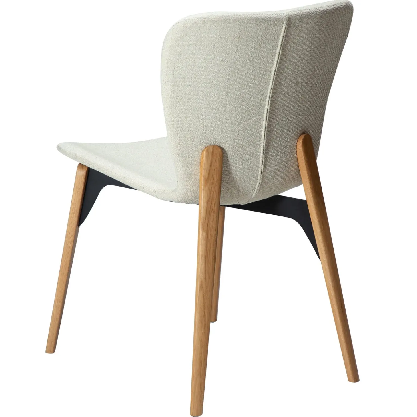 Paragon Stol Bone White bouclé, Oak