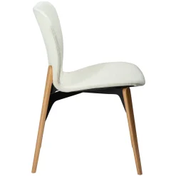 Paragon Stol Bone White bouclé, Oak