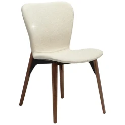 Paragon Stol Frosted Almond Bouclé, Walnut