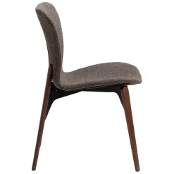Paragon Stol Major Brown Bouclé, Walnut