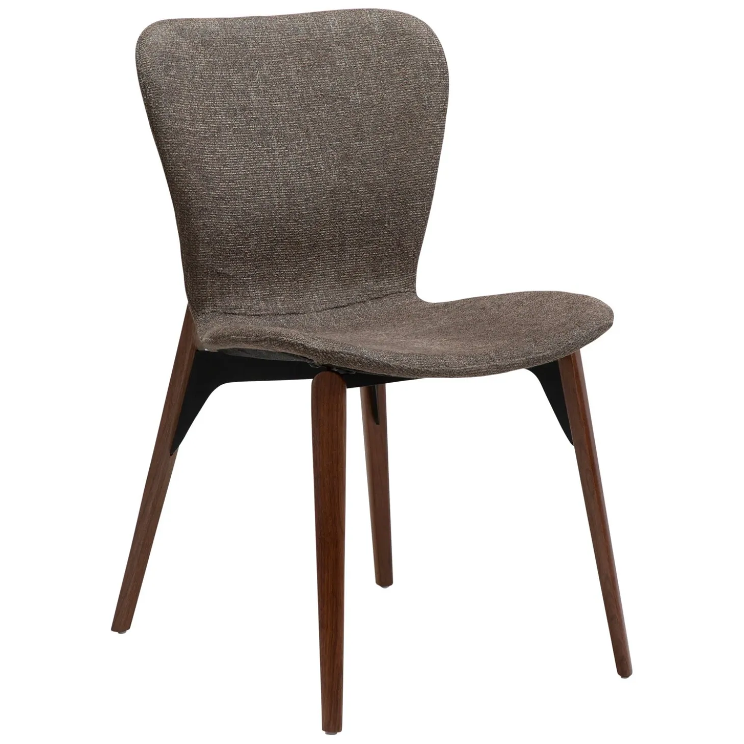 Paragon Stol Major Brown Bouclé, Walnut