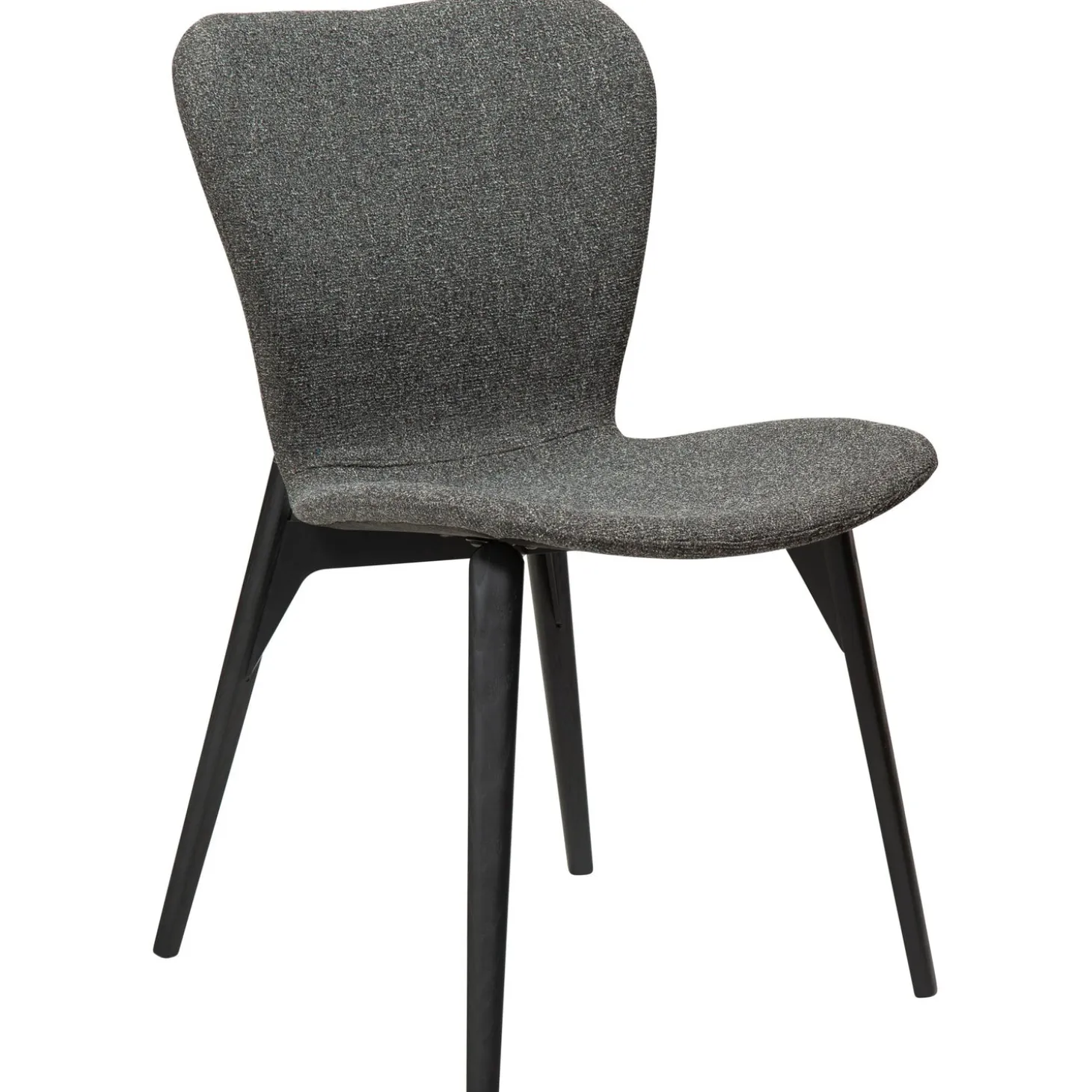 Paragon Stol Pebble Grey Bouclé, Black Ash