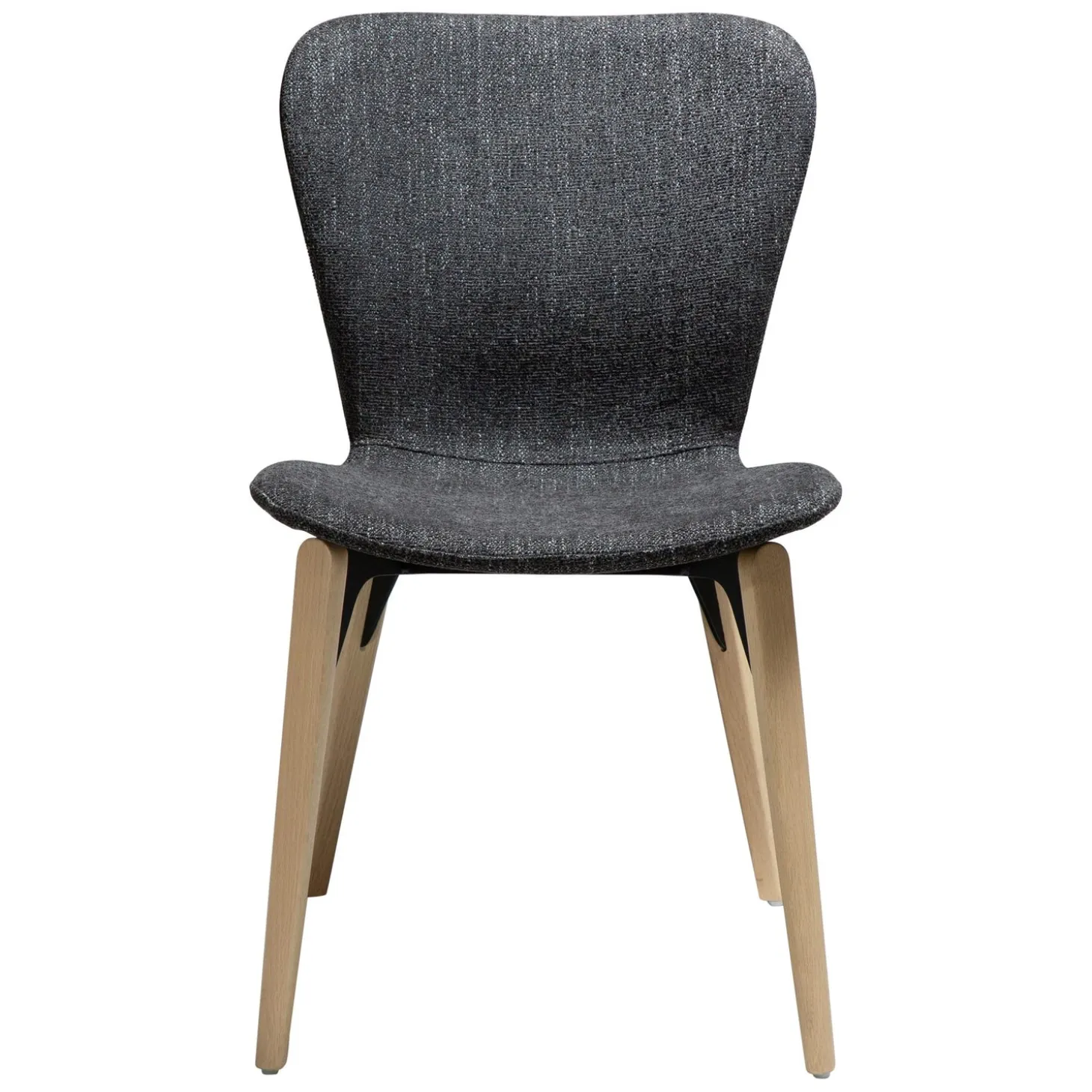 Paragon Stol Raven Black bouclé, Light Oak