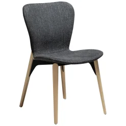 Paragon Stol Raven Black bouclé, Light Oak
