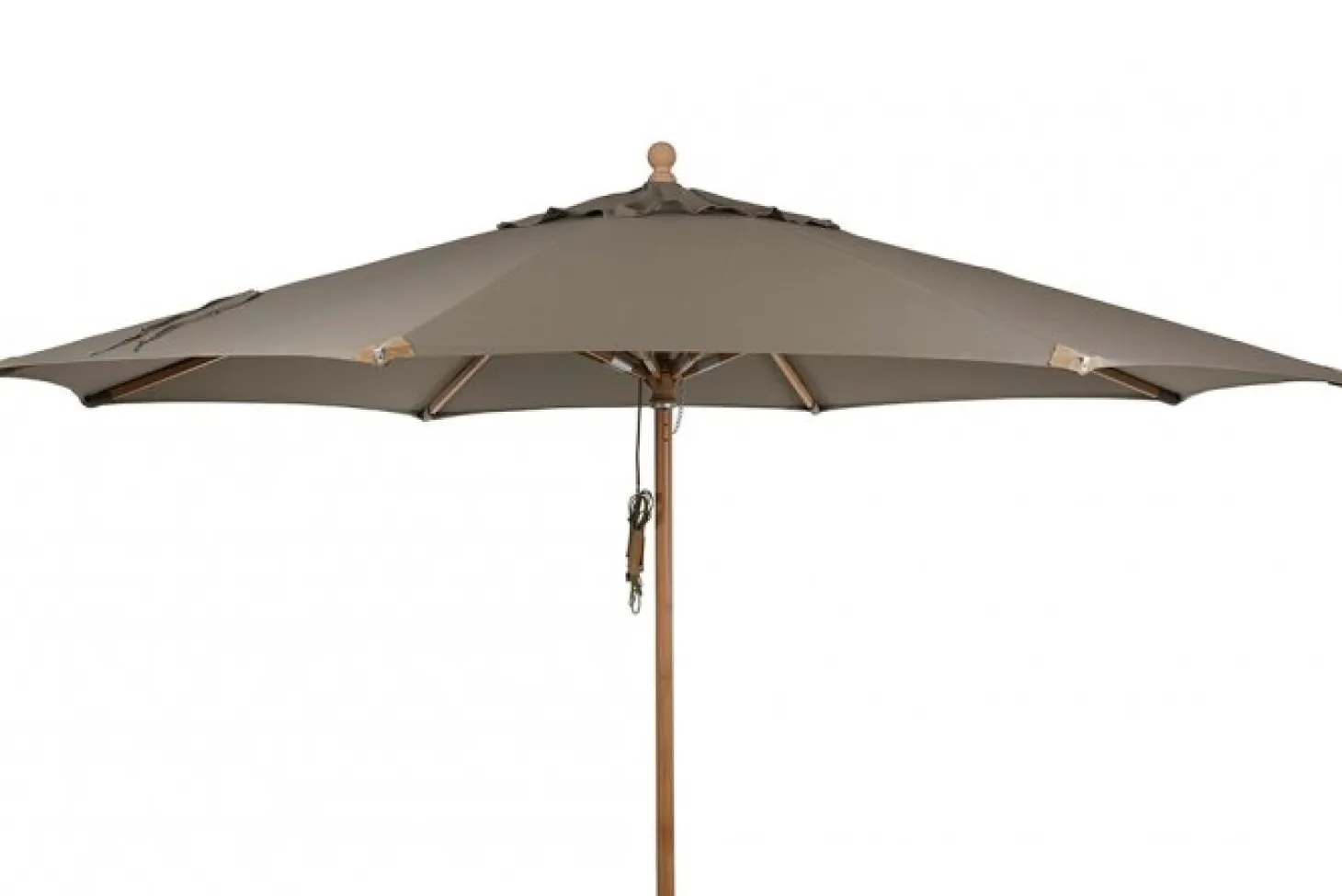 Parma Träparasoll Ø 3,5 m Trä/Taupe