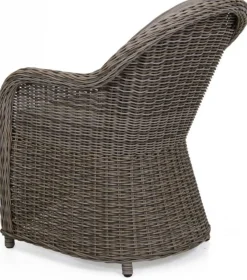 Paulina Fåtölj rustik konstrotting med beige dyna