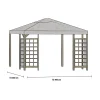 Paviljongtak till Hov Grå, 400 cm