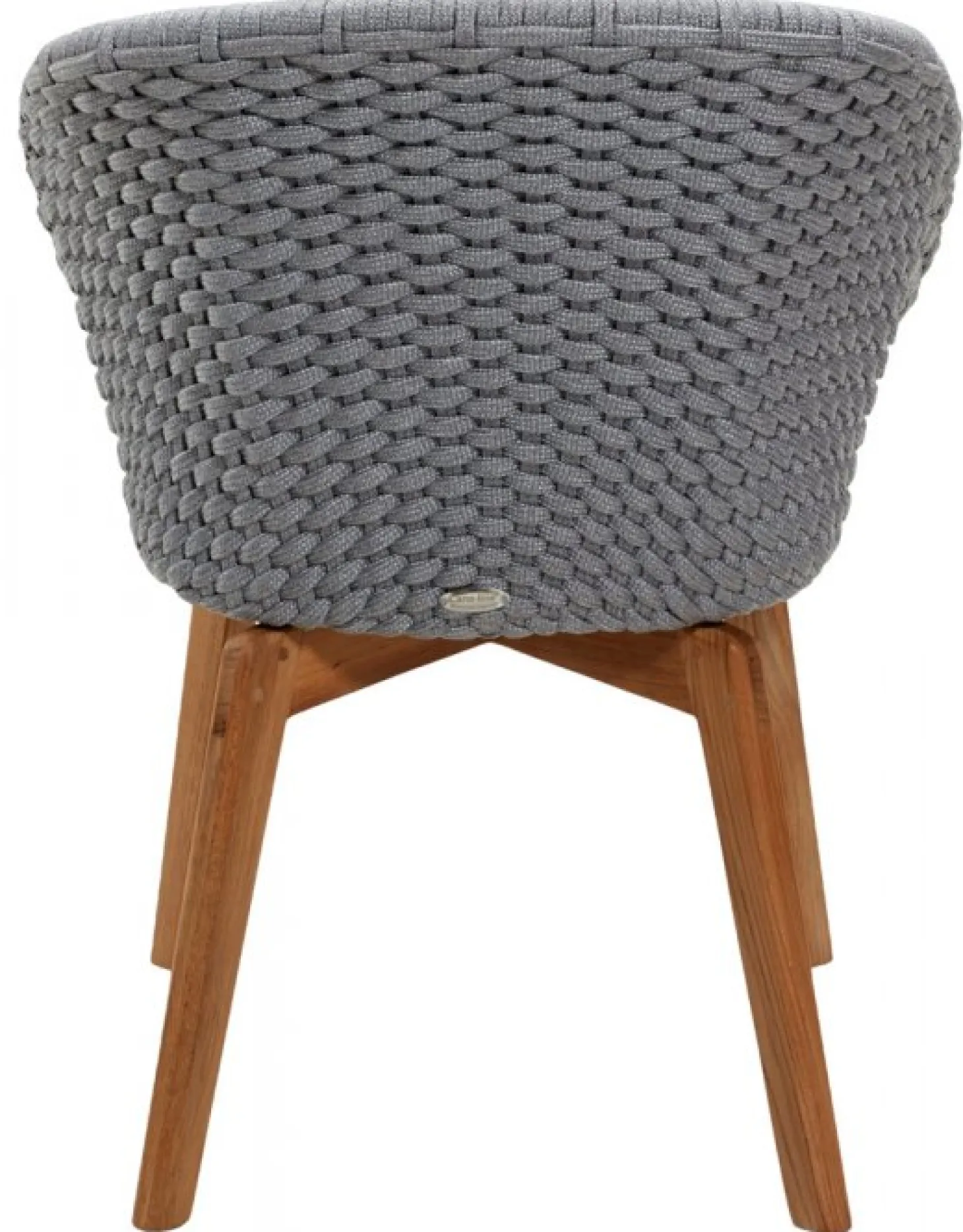 Peacock Stol Light Grey/Teak