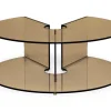 Pepe Soffbord Glas 90cm Bronze