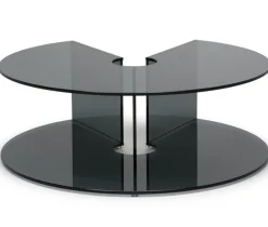 Pepe Soffbord Glas 90cm Smoke