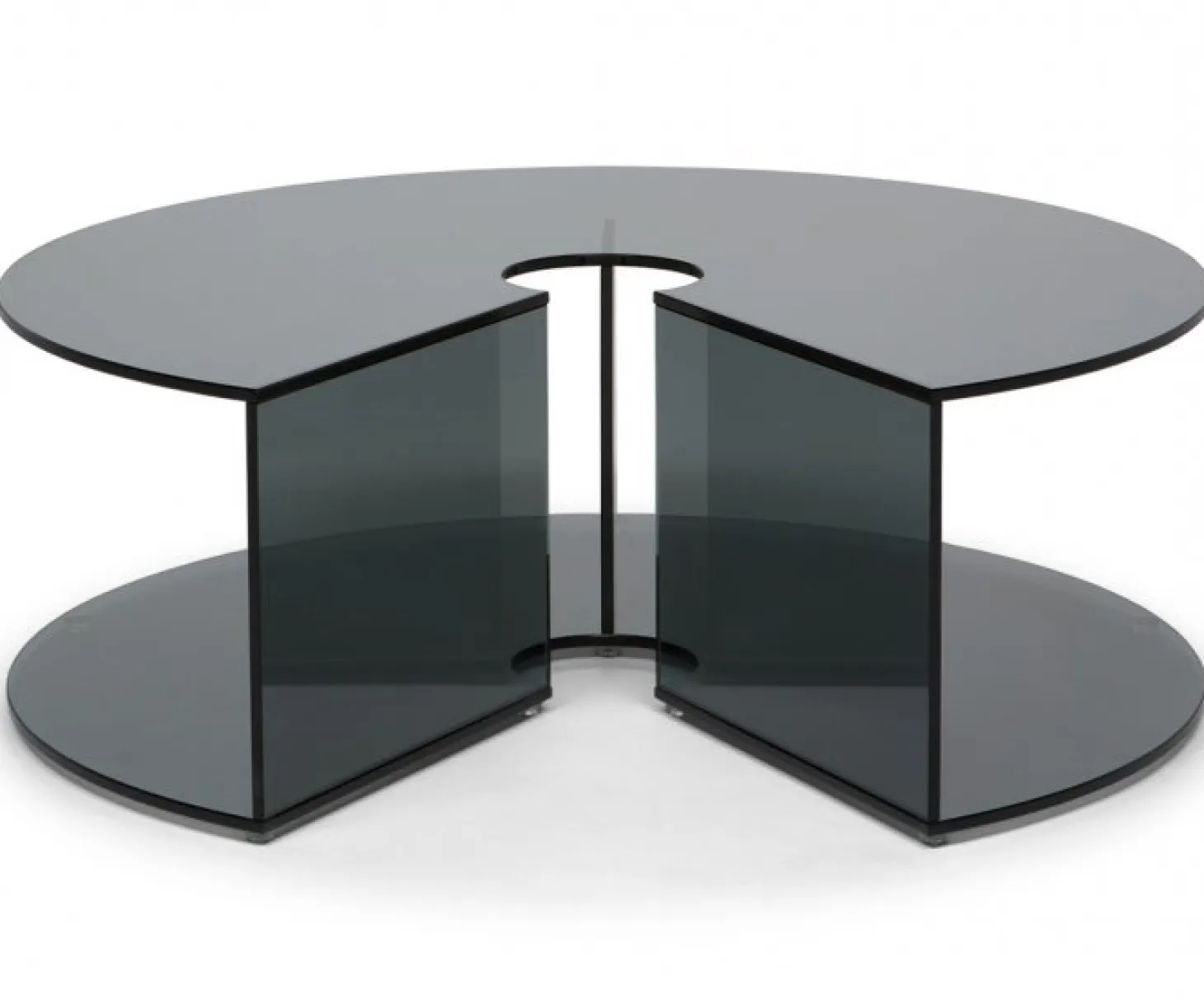 Pepe Soffbord Glas 90cm Smoke