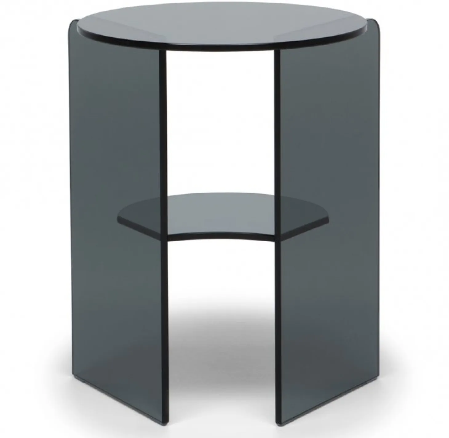Pepe Soffbord Glas 40cm Smoke