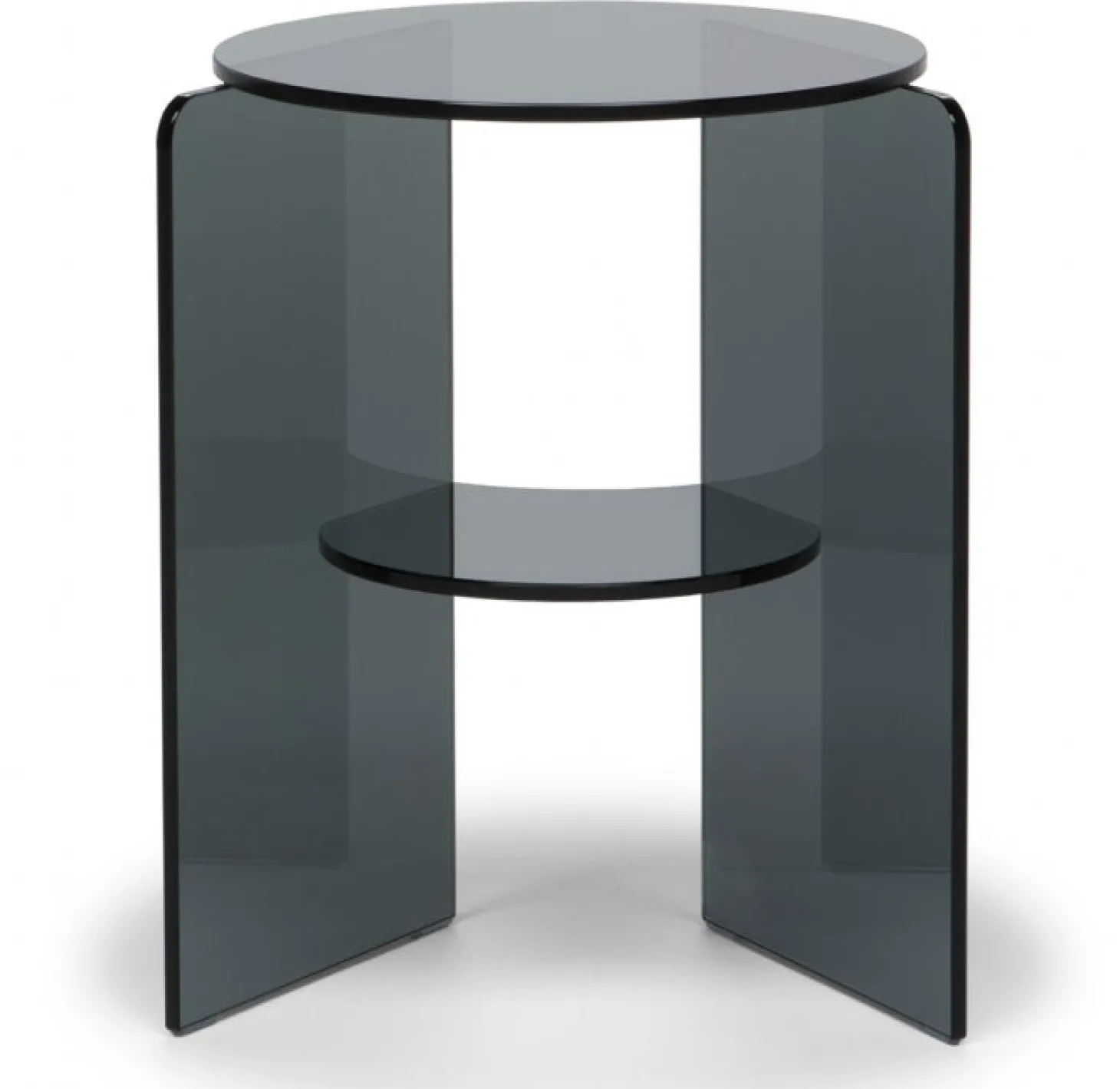Pepe Soffbord Glas 40cm Smoke