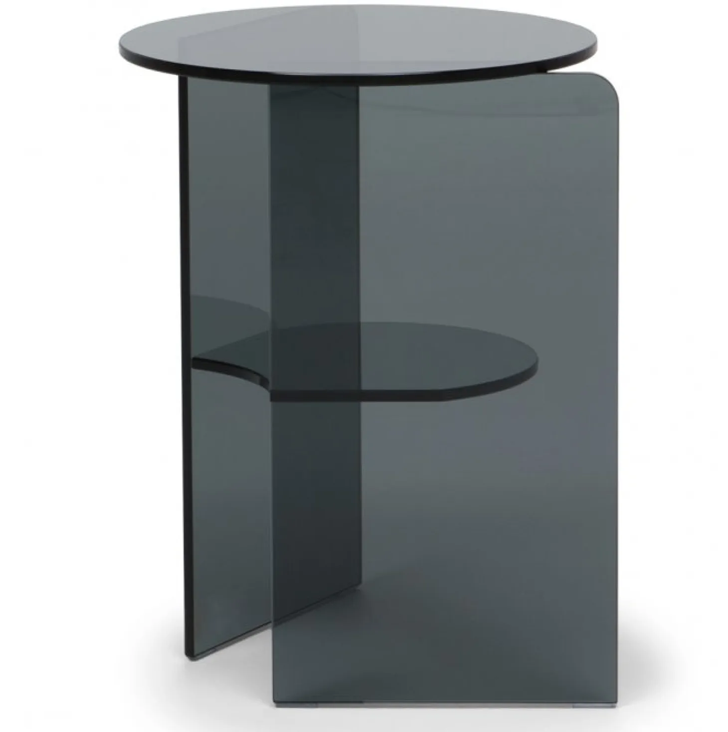Pepe Soffbord Glas 40cm Smoke
